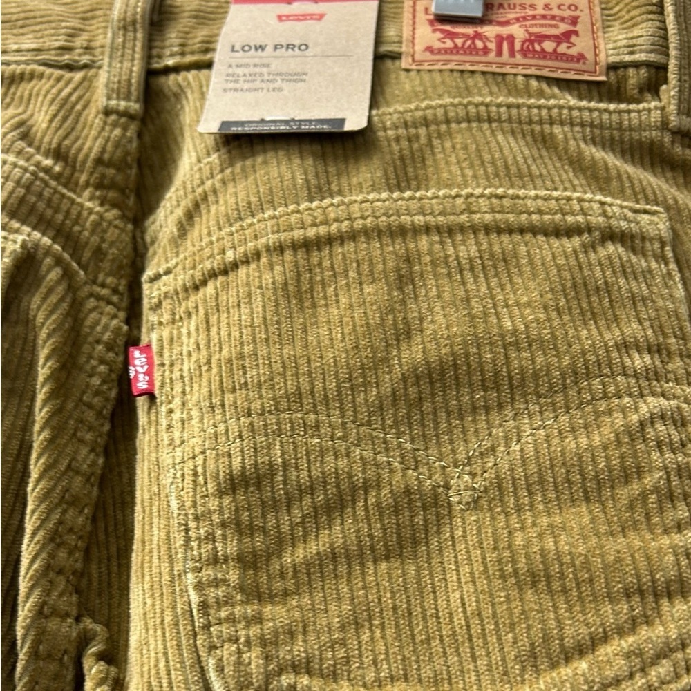 Levi's Low Pro/ NWT/Mid Rise/ Corduroy/ 2 pairs 27/30 and 29/30 - Picture 5 of 11